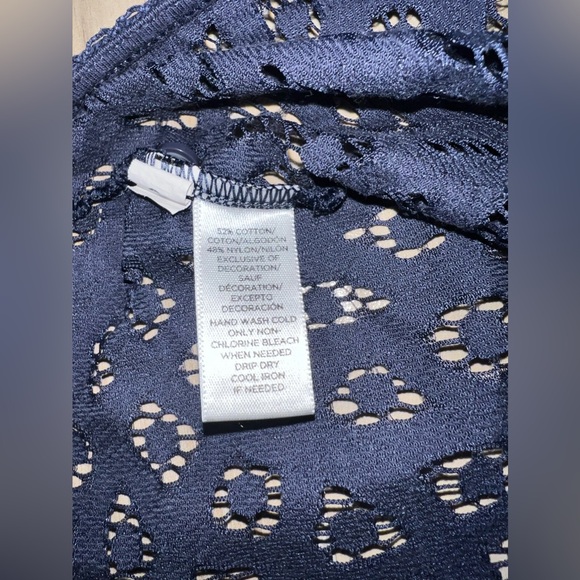 Petite Small LOFT Blue Lace Top 💙🥰✨ - Picture 4 of 5